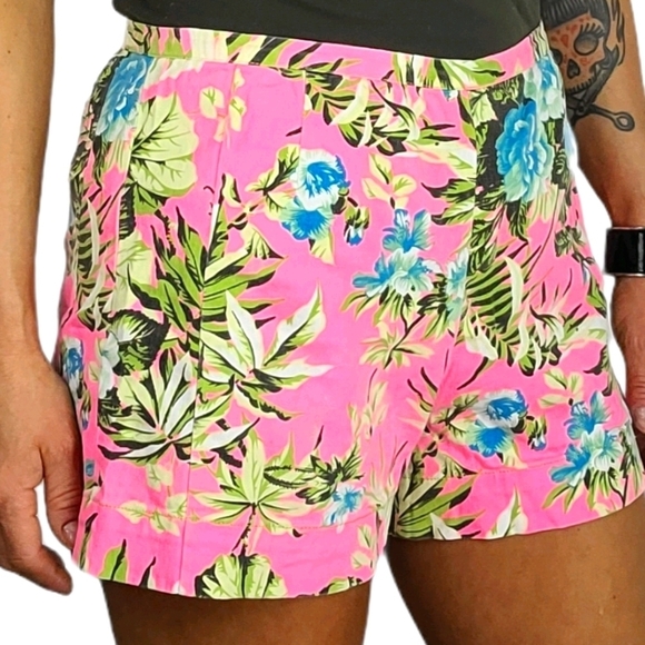 Marisa Summer Shorts Size Medium Pink Tropical - Picture 5 of 5